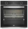 Beko Backofen, 3300 W, 72 L, Schwarz mit Edelstahl-Finish, Umluftofen, Einbau, Kindersicherung, A+