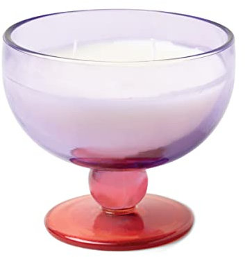 Paddywax Duftkerzen, Vintage-Stil, Glas, Aura-Kollektion, Sojawachs-Mischung, 2-Docht-Kerze, 170 g, Pfeffer und Pflaume