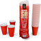 The Party XP Premium 50 Plastic Red Cup Set (16oz) – Reusable American Style Red Party Cups for All Occasions and Business – Red Plastic Cups for BBQs, Weddings, Picnics, and Events