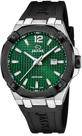 JAGUAR - Armbanduhr Diplomatic - Quartz Uhrwerk - Gehäusedicke: 11.05 mm - Gehäusebreite: 44 mm - Edelstahl - 10 ATM