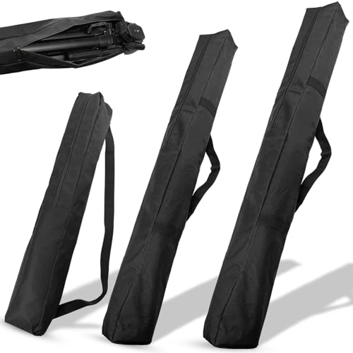 SDwfxd 3 bolsas para trípode, 60 cm/90 cm/117 cm, nailon, portátil, con asa, para micrófono, trípode, paraguas, trípode de luz, monopod, brazo auge, Negro , Portátil