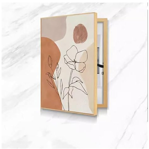 AFGZQ Boîte À Compteurs Décorative Cacher Panneaux Électriques Couvercles Muraux Installation Facile for Salons, Dortoirs Et Hôtels(Blue,40x60cm)