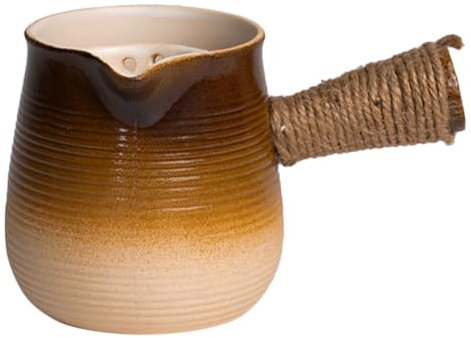 Zerodeko Tetera de Camping de Barro Olla de Agua Portátil para Hervir Diseño Vintage Ligera y para Actividades Libre y Uso Doméstico