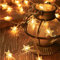 ZQX Weihnachtsstern Lichterkette,Sterne Fairy Lights, Lichterkette innen für Weihnachten, Hochzeit, Geburtstag, schlafzimmer, Kinder, Familie (Schneeflocke)