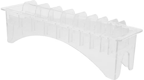 Beavorty Kammaufbewahrungsbox begrenzen Haarschneider Aufbewahrungsbox Haarschneider Kammaufbewahrung haarschneidemaschine Koffer Clipper - Halter Clipper - Organizer Plastik Transparent