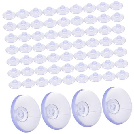 TOPPERFUN 200pezzi Ganci Ventosa per Finestre in Pvc da Ganci Trasparenti per Vetro Piccoli Ventosa per Appendere Decorazioni e Usi Multipli