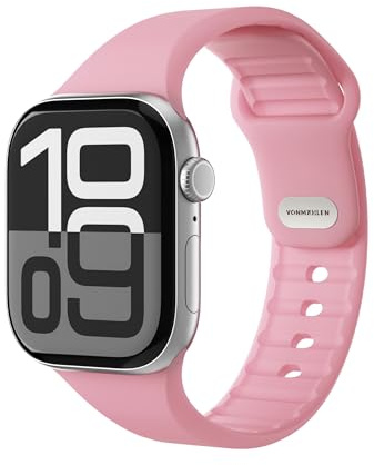 VONMÄHLEN Classic Band 2 – Verstellbares, atmungsaktives Armband aus recyceltem Silikon, wasserabweisend, rutschfest, kompatibel mit Apple Watch