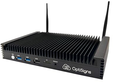 OptiSigns ProMax Digital Signage Player – 8K Ultra HD Media Player with Intel 12th Gen 6-Core CPU, 16GB RAM, 256GB SSD, 4-Screen Video Wall, HDMI 2.1, Wi-Fi 6