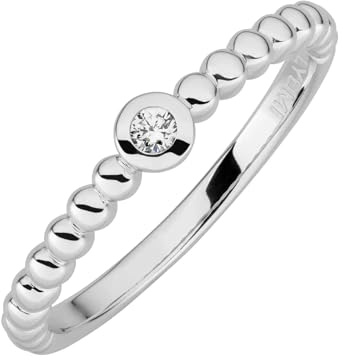 Lyomi Damen Ring 585/- Gold Glänzend Diamant Lab Grown weiß 0,04ct. 067370193-1