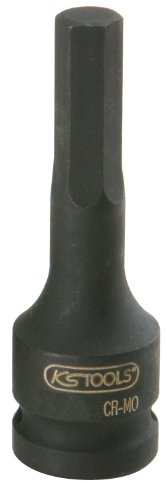KS Tools 911.0925 - Douille mâle à chocs 6 pans 1/2'', L.75 mm - 5 mm - En Chrome-Molybdène