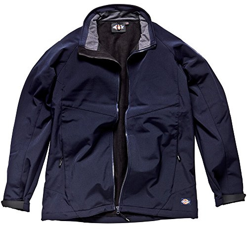 Dickies - Outerwear for Men, Softshell Jacket, Waterproof, Navy Blue, XL