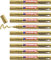 edding 750 Glanzlackmarker - gold - 10 Lackmarker - Rundspitze 2-4 mm - Lackstift für Glas, Stein, Holz, Kunststoff und Papier - wasserfest, stark deckend