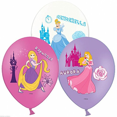 6 Disney Prinzessinnen Latex Ballons 28cm