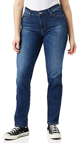 Lee Damen Marion Straight Jeans, Blau (night Sky), 28W / 35L