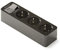 FAMATEL – Regleta 3 tomas | Enchufes con Interruptor de encendido | Sin Cable | Hasta 3680W | Protección Infantil | Orientación tomas a 45o | Evita consumos fantasma | Negro