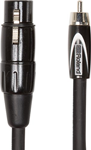 Câble d’interconnexion gamme Black Roland - Connecteurs XLR femelles vers RCA, 1,5 m - RCC-5-RCXF