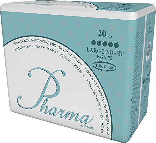 Pharma Slip Windeln mit Folie - Nacht - Large