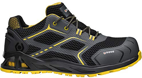 BASE, K-Speed, zapato de seguridad, Kaptiv, color negro y amarillo, S1P HRO SRC, talla 45