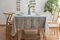 Lanqinglv Quaste Tischdecke 140x240 Blau Kariert Baumwolle und Leinen Tischtuch Rechteck Couchtisch Tischdecke Gartentischdecke Abwaschbar Küchentischabdeckung für Speisetisch (140x240,Blau)