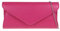 Girly Handbags Pochette da donna a busta semplice, Fucsia, Medium