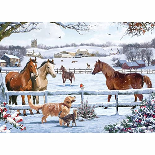 Christmas On The Farm 1000 Piece Jigsaw