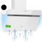 Klarstein Campana Extractora Decorativa 60 cm Luces LED, Flujo Aire 594m³/h, Control de Panel Táctil, Extractores de cocina con Anti Grasa, Eficiencia Clase A