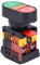 APBB-22/25N Interruptor de Botón Doble con Luz LED Interruptor de Botón Momentáneo NO + NC Interruptor de Encendido y Apagado de Botones Botones Rojos o Verdes(380V)