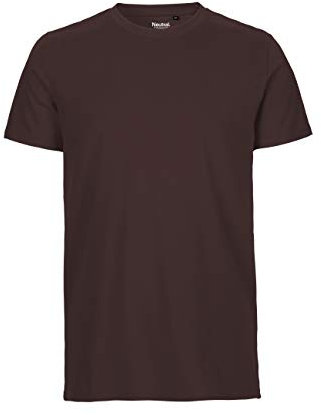 Neutral T-Shirt, 100% Bio-Baumwolle. Fairtrade, Oeko-Tex und Ecolabel Zertifiziert, Textilfarbe: braun, Gr.: M