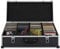 Festnight CDs Case CDs Storage Box Lockable for 80 CDs Aluminium ABS Black