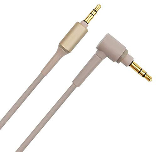 Saipomor WH1000XM5 Replacement Audio Cord WH-1000XM4 Cable Compatible with Sony WH1000XM2 WH-1000XM3 MDR-XB950BT MDR-100ABN MDR-10R MDR-1000X MDR-ZX770BN Noise-Canceling Headphones(Gold)