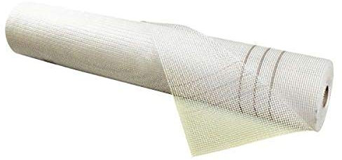 1x 50m² Treillis ARMÉ D?ENDUIT165g/m² 4 x 4mm Blanc Fibre de Verre