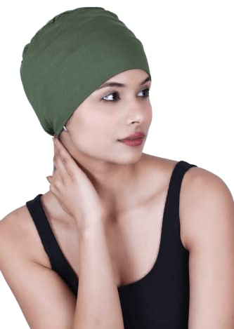 SAKUCHI Chemo Hats Solide Schlafmütze Damen Bambus Weiche Kopfbedeckung