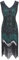 HAHAEMMA 1920s Kleid Damen Pfau Muster Flapper Charleston Kleid Gatsby Pailletten Quasten Saum Cocktail Flapper Abschlussball Kleid（GR1,XL）