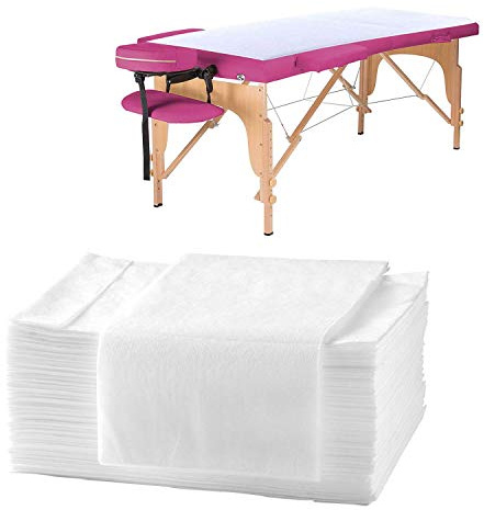 DADAWU Einweg-Bettlaken, Vlies-Bettlaken, wasserdicht und öldicht, Bettbezug für Schönheitssalon, Spa, Tattoo, Massageliege, Hotels, 80 x 180 cm, 20 Stück