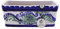 CERÁMICA RAMBLEÑA | Fioriera | Fioriera Balcone e Giardino | Fioriera Esterna con Spalliera | Fioriera Rettangolare | Fioriera Decorato Granadino - Modello J04 | 100% Decorata a Mano | 30x13x13 cm