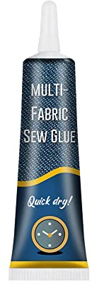 JAWSEU Stoffkleber NäHen, Sew Glue Liquid Fabric Klebstoff, Schnell Haftender, Schnell Trocknender, Multifunktionale NäHlöSung, FüR Alle Stoffe, Flanell, Lederreparat