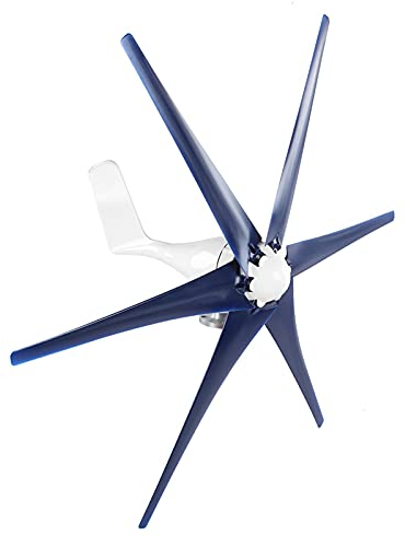 Eujgoov Generador de Turbinas de Molino de Viento de 800W con Controlador de Carga para Eólico Solar Híbrido(12V-Azul)