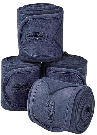 WeatherBeeta Prime Fleece Bandage 4 Pack, Blueberry Navy, One Size