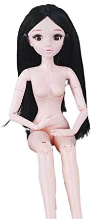 Guangcailun Nackte Kugelgelenkpuppen Schöne Puppe Exquisite Stilvolle Mädchen Angepasst, Schwarzes Haar