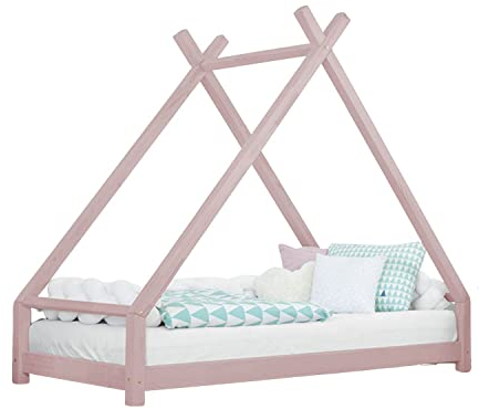 Benlemi Tipi Kinderbett TAHUKA 120 x 200 pastellrosa