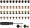 Ticeed Piedini tascabili, 40 pezzi, a testa piatta, rivetti, chiodi da terra, per borse, rivetti, rivetti, in lega, a testa piatta, borchie in pelle, borchie con cacciavite