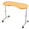 Breeze Mobility Curved Over Bed & Chair Table Adjustable Height & Width with Lockable Castors