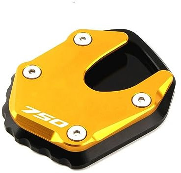 Für Honda Für Forza 750 Für FORZA750 2020-2023 Motorrad CNC Aluminium Ständer Fuß Seite Stehen Verlängerung Pad Unterstützung Platte Seitenständer-Verlängerungspolster(Gold)