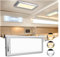 Intérieur de la lumière de RV, 3 couleurs RV LED super lumineux, 12V RV plafonnier avec interrupteur de gradation marche/arrêt pour RV/camping - car/voiture/remorque/bateau (1 paquet)