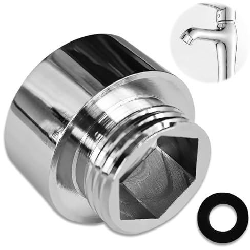 3/4 Innengewinde auf 1/2 Außengewinde Reduzierstück, Rohrverbinder, beschichteter Adapter für Duschschläuche aus hochwertigem Kupfer, Duschschlauch-Mischventil-Adapter-Reduzierer