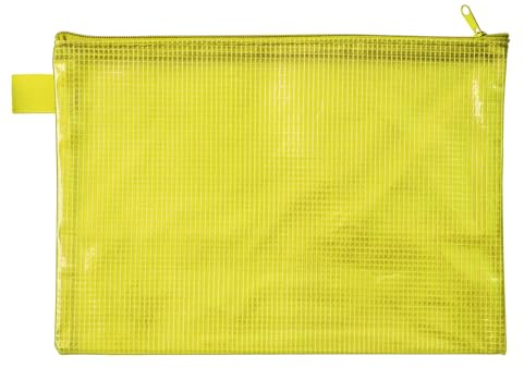 VELOFLEX 2705010 - Reißverschlusstasche DIN A5, gelb, aus gewebeverstärktem EVA-Material, 1 Dokumententasche