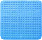 Tapis de Douche 48 x 48 cm, Tapis de Douche carré antidérapant, Tapis de Bain antidérapant, cintres et Trous de Drainage (Bleu mer)