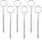 Nogeqi 6 Pièces Mini Tournevis à Lunettes 4 en 1 Kit de Réparation de Lunettes Mini Tournevis Kit de Réparation de Lunettes Tournevis à Lunettes Porte-clés Pour Montres Bijoux et Réparation de Jouets