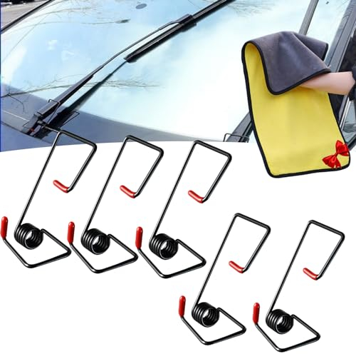 Scheibenwischerarm-Druckfeder-Booster, Wischerarm-Druckfeder, Anbau-Wischerarm-Druckfedersatz, Wischer-Booster-Federn, Scheibenwischer-Spannfeder (2 Stück)