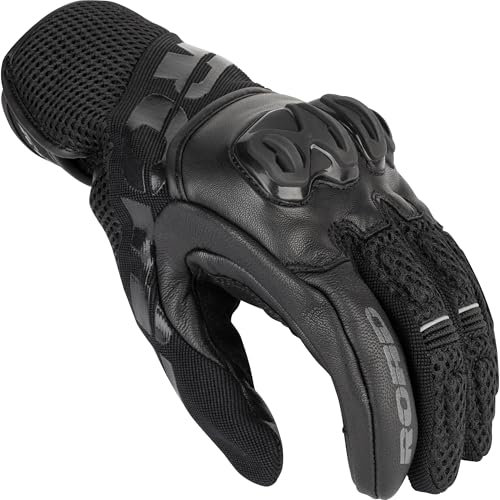 ROAD Sommer Textilhandschuhe 5.0, verstärkte Handballen, Belüftung durch Mesh, Touchscreen-geeignet, Motorradhandschuhe